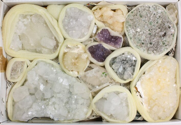 Mixed Indian Mineral & Crystal Flat - Pieces #138524